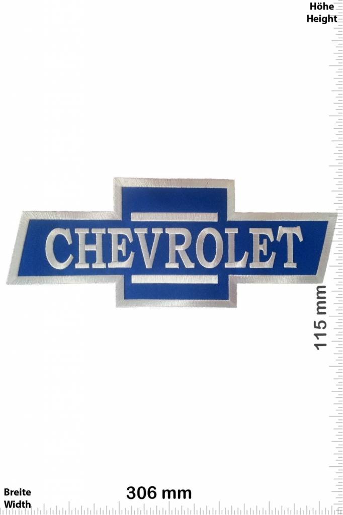 Chevrolet  Chevrolet - 30 cm - BIGPATCH  - blue/ blau  -