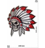 Totenkopf Skull Indian chief - 24 cm - BIG