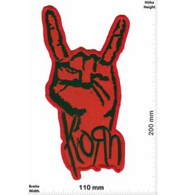 Korn Korn - black red -Metalband - 20 cm