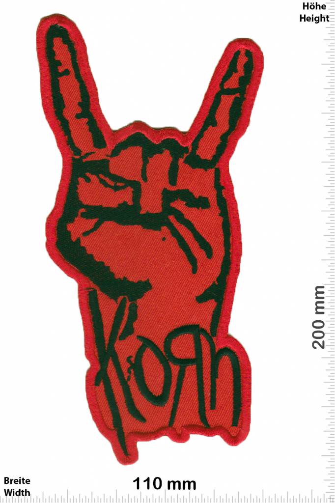 Korn Korn - black red -Metalband - 20 cm