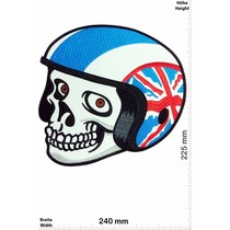 Totenkopf Skull Helmet - UK - Union Jack - Vespa - 24 cm