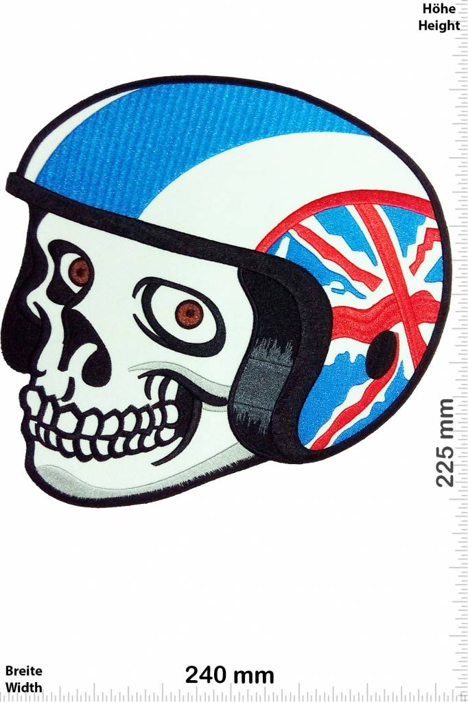 Totenkopf Totenkopf Helm - UK - Union Jack - Vespa - 24 cm