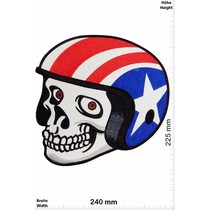 Totenkopf Skull Helmet - USA -Star - Vespa - 24 cm