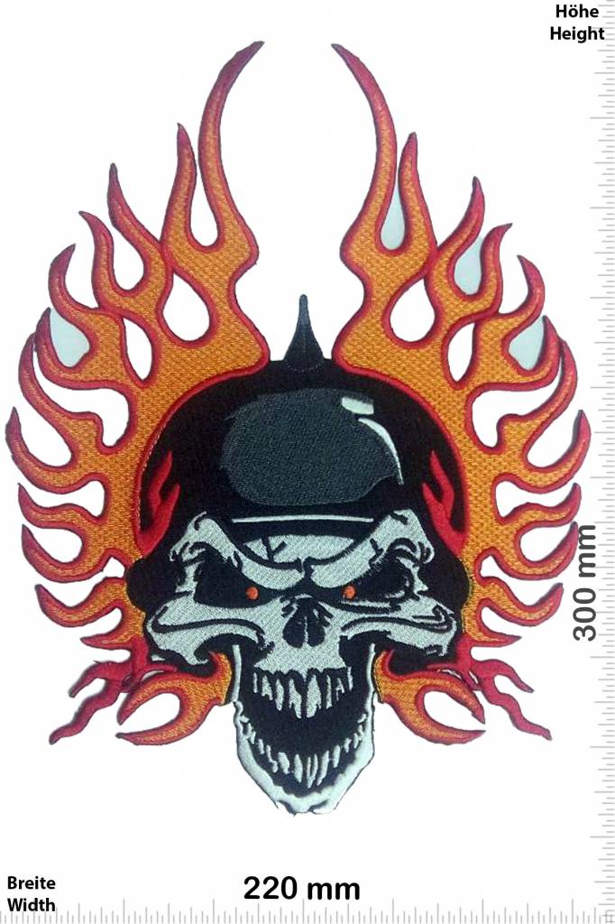 Totenkopf Skull Fire - 30 cm