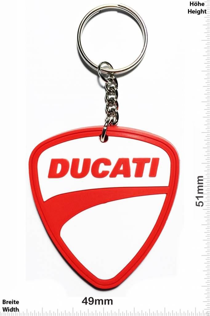 Ducati Ducati - logo - red - Patch Portachiavi Adesivi -  -  Il più grande Patch Negozio in tutto il mondo