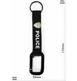 Karabiner, Carabiner POLICE - black  - Karabiner