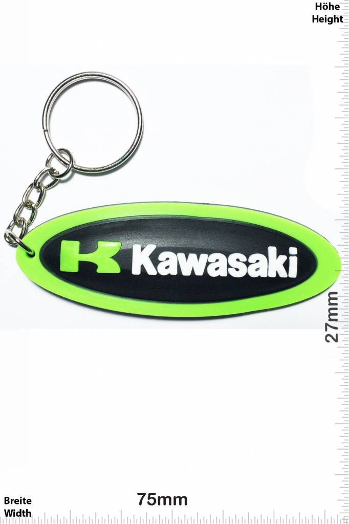 Kawasaki K KAWASAKI - long - Motocross BIKE - green - Patch Portachiavi  Adesivi -  - Il più grande Patch Negozio in tutto il mondo