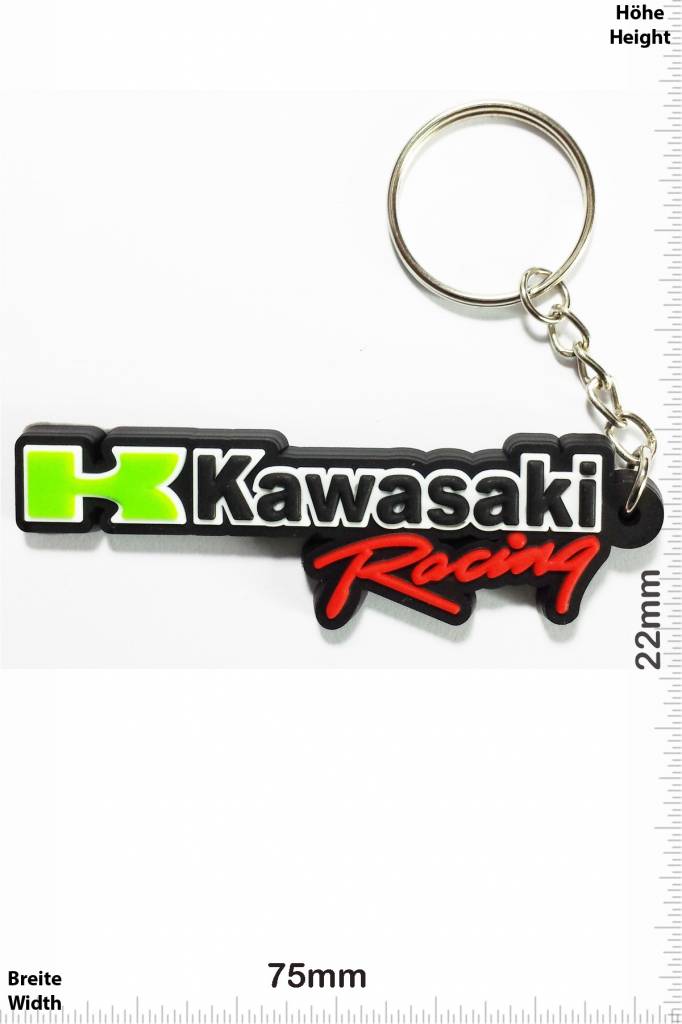 Kawasaki KAWASAKI Racing - green - Patch Portachiavi Adesivi -   - Il più grande Patch Negozio in tutto il mondo