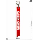 Kofferfahne, Suitcaseflag CABIN CREW - red- Luggage tag - luggage flag - Airplane Crew