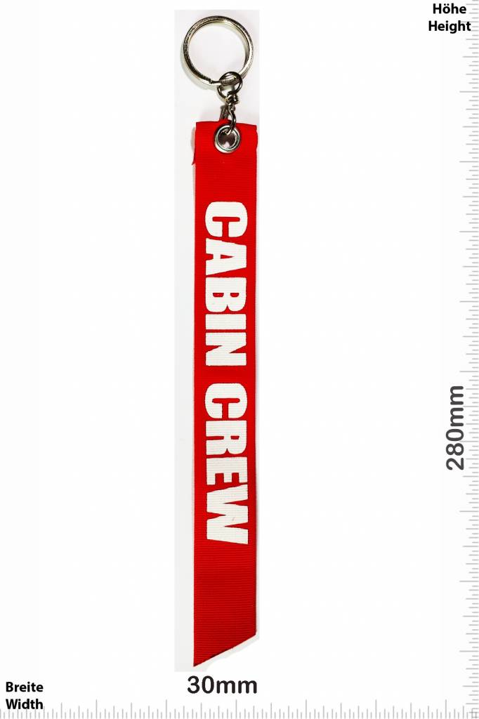 Kofferfahne, Suitcaseflag CABIN CREW - red- Luggage tag - luggage flag - Airplane Crew