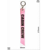 Kofferfahne, Suitcaseflag CABIN CREW - pink- Luggage tag - luggage flag - Airplane Crew