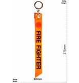 Kofferfahne, Suitcaseflag Fire Fighter - orange- Luggage tag - luggage flag