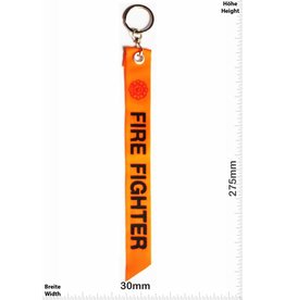 Kofferfahne, Suitcaseflag Fire Fighter - orange- Luggage tag - luggage flag