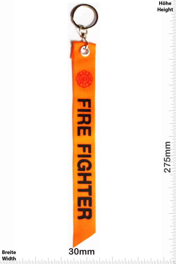 Kofferfahne, Suitcaseflag Fire Fighter - orange - Kofferanhänger - Kofferfahne