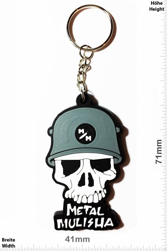 Monster Energy Metal Mulisha - Skull - Totenkopf -  grau - front