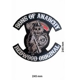Sons of Anarchy  Sons of Anarchey - rotwood Original - 24 cm -BIGPATCH -