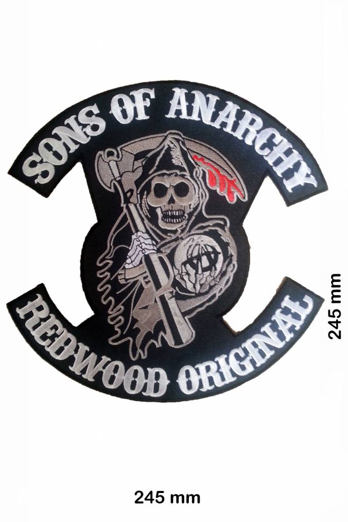 Sons of Anarchy - Patch - Back Patches - Patch Keychains Stickers -   - Biggest Patch Shop worldwide