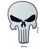 Punisher Punisher weiss / weiss -  27 cm - BIGBiker Chopper - Rocker - Motorcycle - Kutte