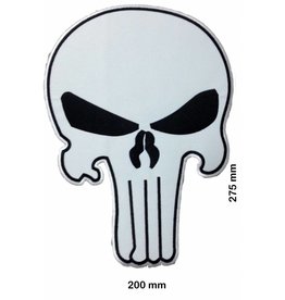 Punisher Punisher weiss / weiss -  27 cm - BIGBiker Chopper - Rocker - Motorcycle - Kutte