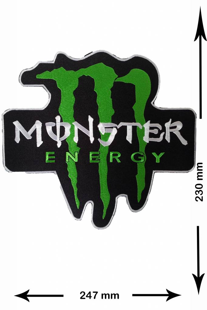 Monster Energy Drink - 24 cm - BIG - Aufnäher Shop / Patch - Shop