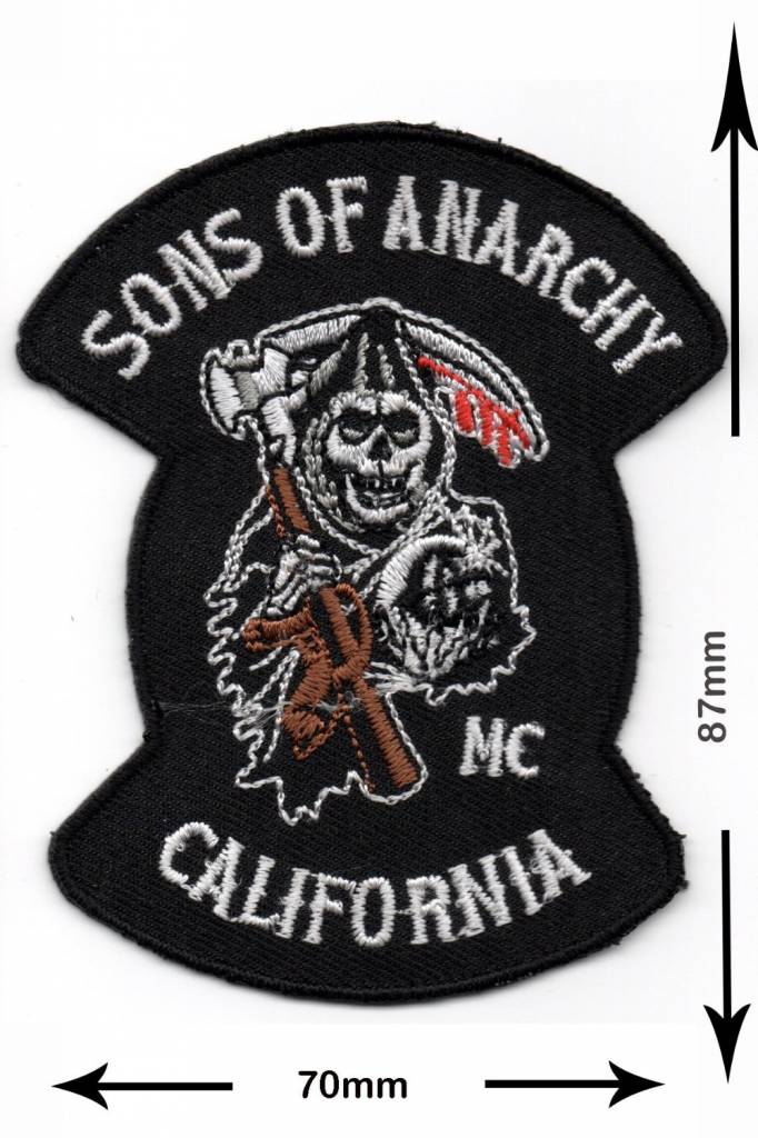 Sons of Anarchy - Patch - Back Patches - Patch Keychains Stickers