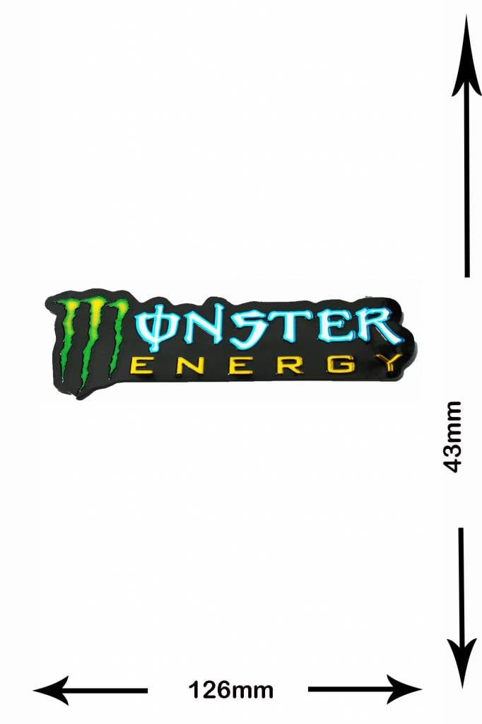 Monster Energy Energy Drink  M. - 2 pieces  - metal effect - green - green -