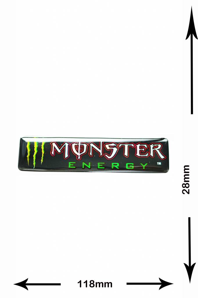 Monster Energy Energy Drink  M. - 2 pieces  - metal effect - green - green -