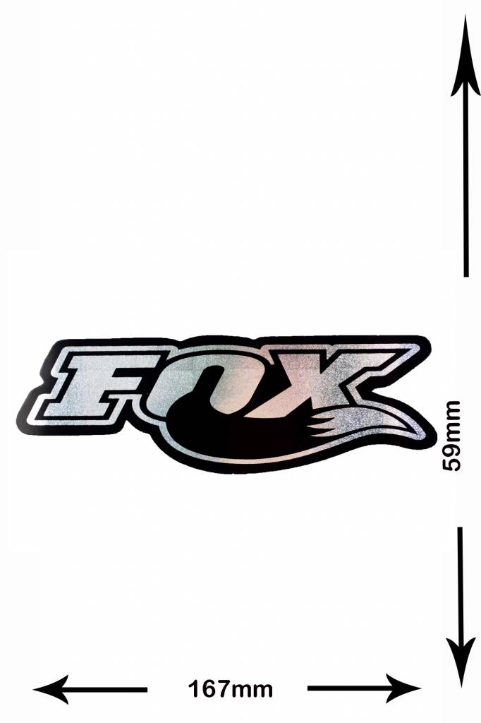 Fox FOX - 2 Stück  - Glitzereffekt -