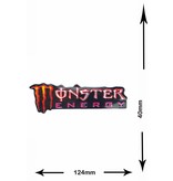 Monster Energy Energy Drink  M. - 2 pieces  - metal effect - red- red -