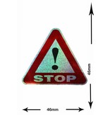 #Mix STOP - small - 3 pieces  - glitter effect - red  -