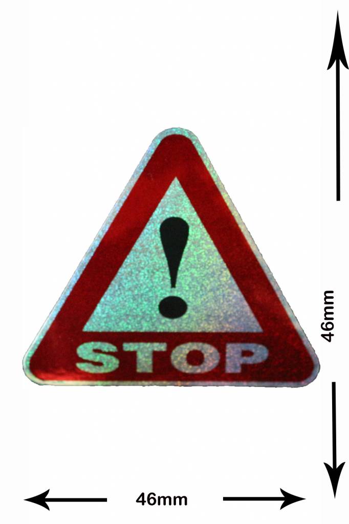 #Mix STOP - small - 3 pieces  - glitter effect - red  -