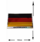 #Mix Deutschland Flagge - Germany Flag - 2 Stück  - Metalleffekt -