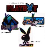 #Mix Playboy - red  - 4 piece  - 1x 3D Sticker - 3x  glitter effect -