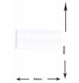 Kawasaki Kawasaki - 2 sheets with complet 4 Stickers - white