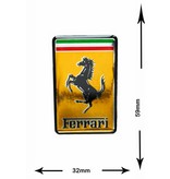 Ferrari Ferrari - 3D Sticker  - viereckig -
