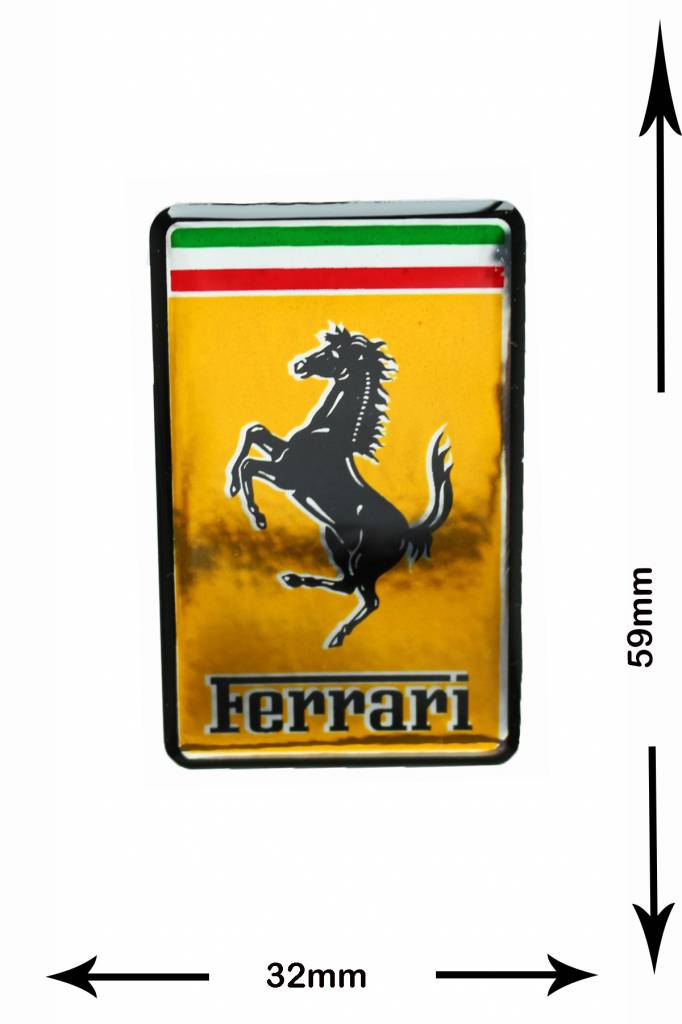 Ferrari - Patch - patch posteriore - Patch Portachiavi Adesivi -   - Il più grande Patch Negozio in tutto il mondo