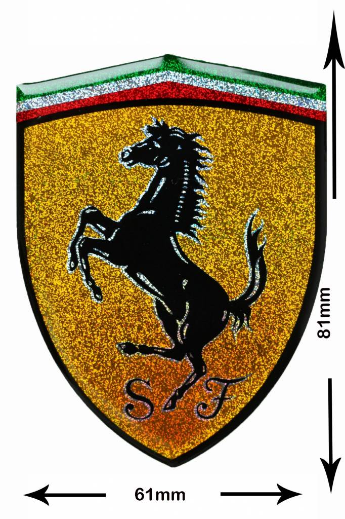 Ferrari - Patch - patch posteriore - Patch Portachiavi Adesivi -   - Il più grande Patch Negozio in tutto il mondo