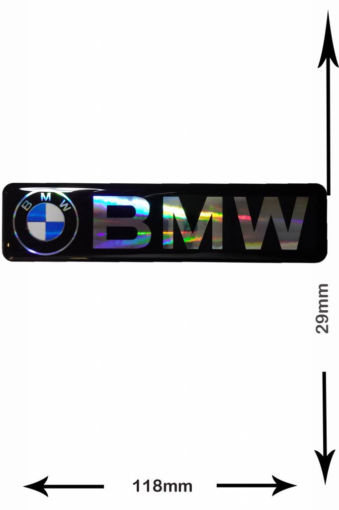 BMW BMW - 3D BIG - 1 Stück - Schwarz - Schrift und Logo - black