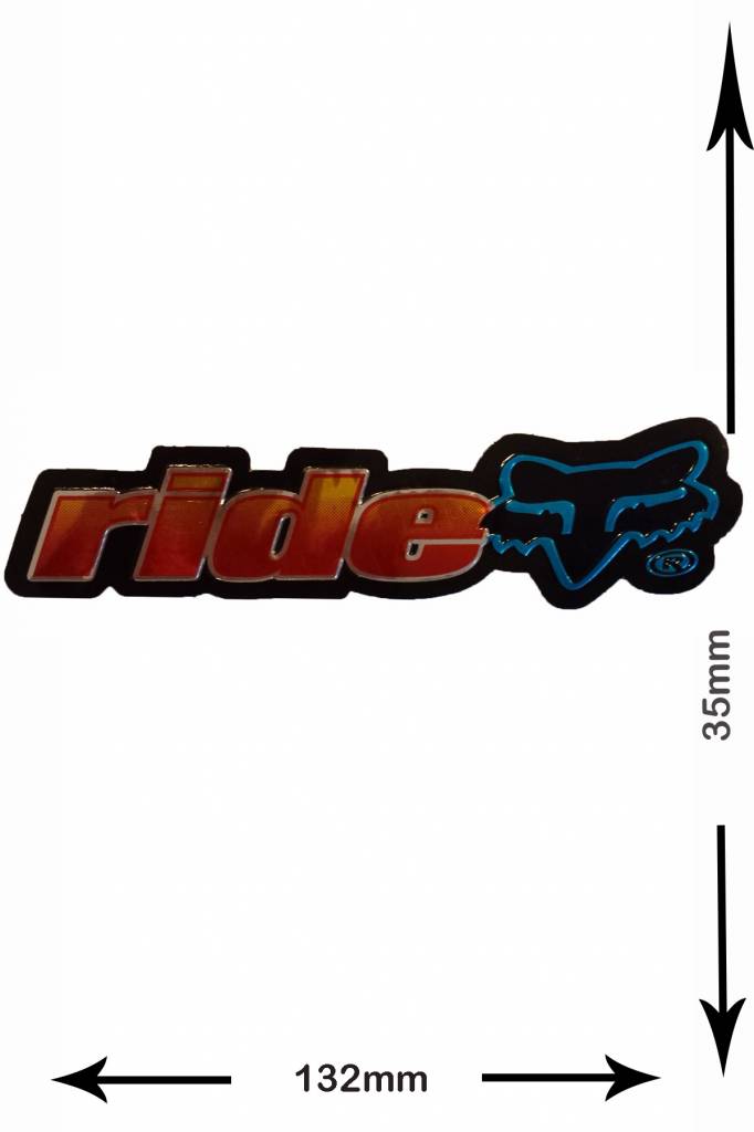 Fox ride FOX - Head - 2 pieces  - red -blue - metal effect -