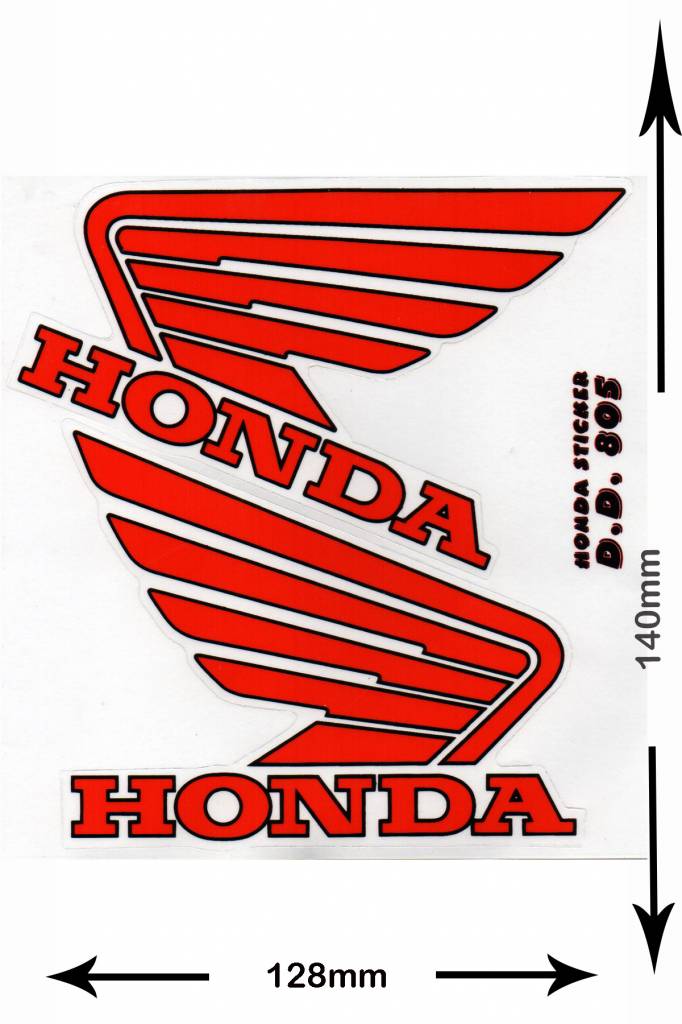 Honda Aufnäher Patch Sticker Civic CRX Aufbügler