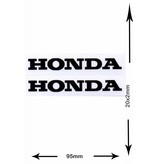 Honda HONDA - 2 sheets with complet 4 Stickers -black -