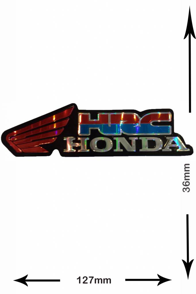 Honda HONDA HRC  - 2 Stück  - 3D Metalleffekt -