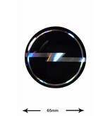 Opel OPEL - 3D 1 Stück - Schwarz - black - Wappen