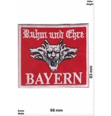 Germany BAYERN - Ruhm und Ehre - rot - red  - Biker Motorcycle  Kutte -