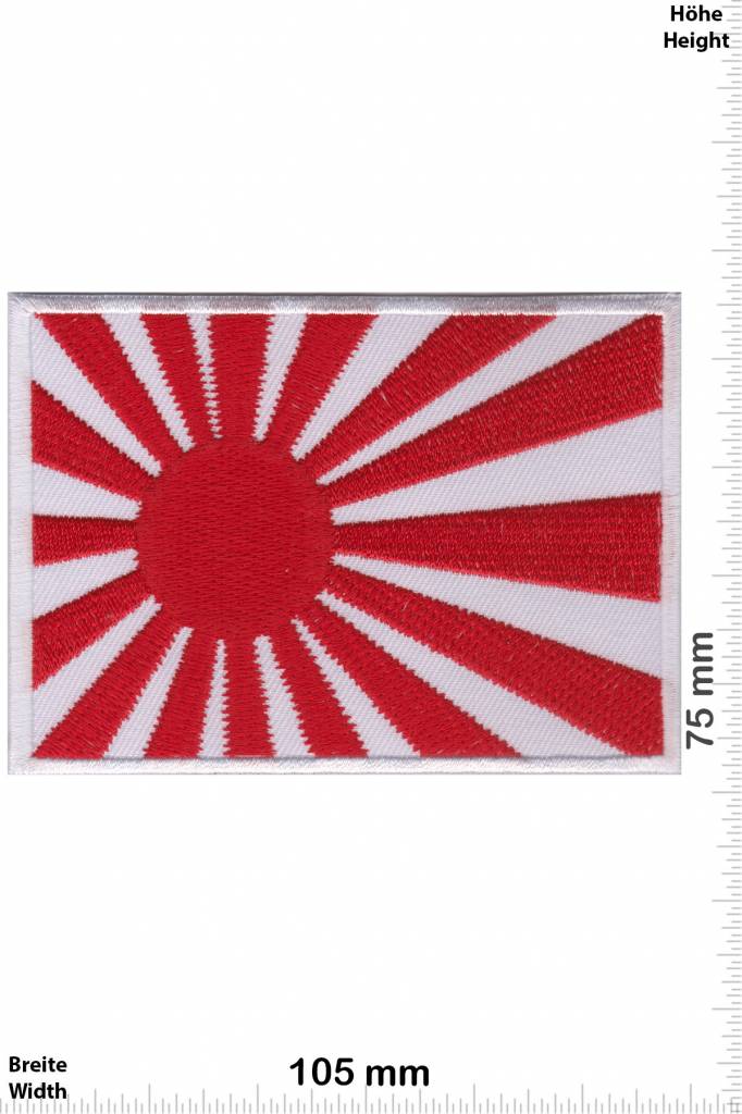 Japan Kyokujitsuki - Flagge der aufgehenden Sonne - BIG - weiss - Rising Sun Flag