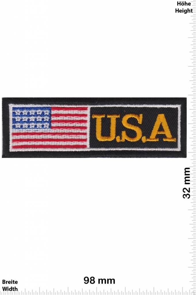 USA U.S.A   - small - black - schwarz -  USA  - Flags