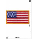 USA USA Flag - Flagge Amerika - gold