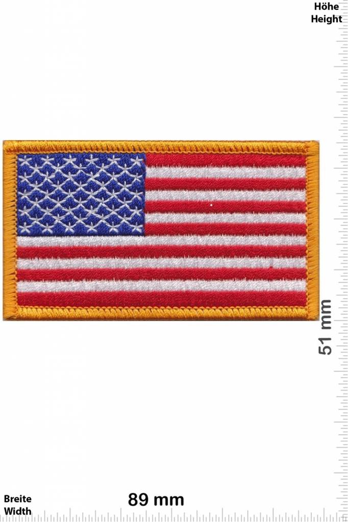 USA USA Flag - Flag America - gold