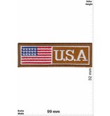 USA USA Flag- brown - small