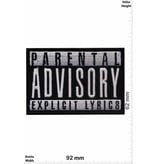 Parental Advisory Parental Advisory Explicit LYRICS - black/schwarz